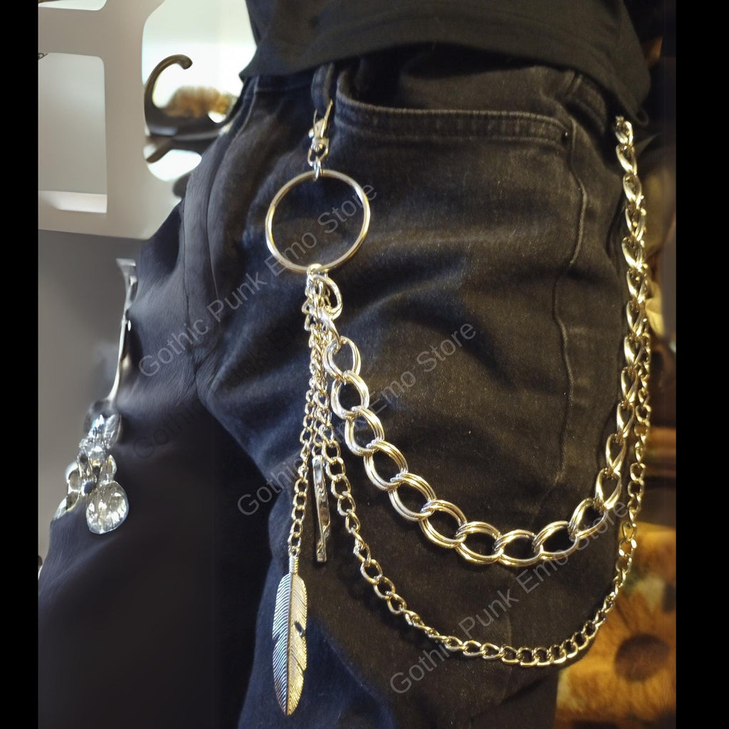 Leaf O Ring Boho Pants Chain