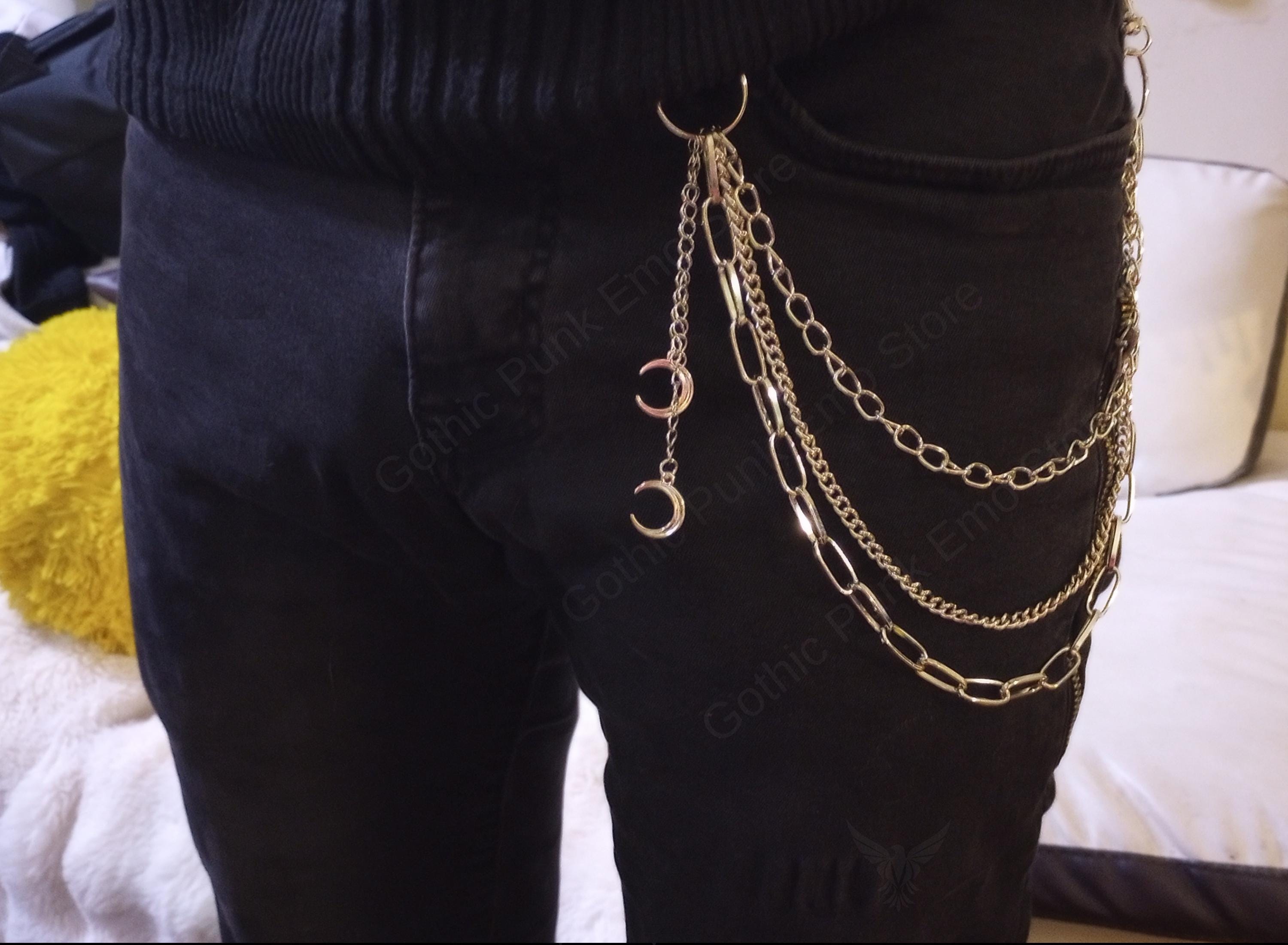 Moon Gothic 3-Layered Pants Chain