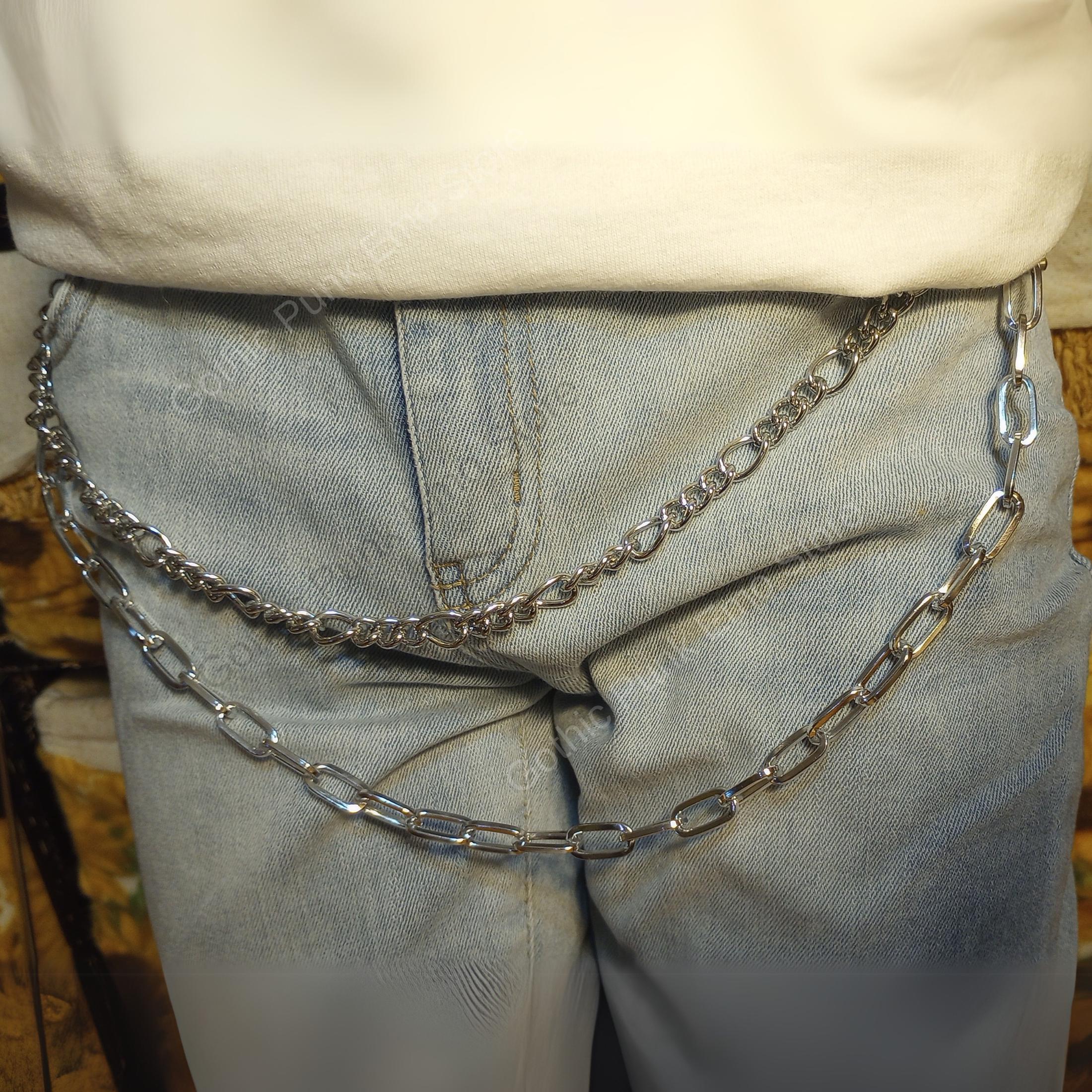 Y2K Silver Pants Chain
