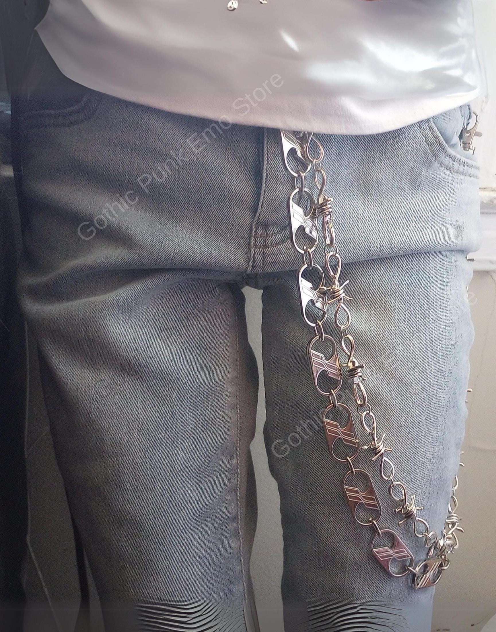 Spiked Barbed Wire Wallet Chain