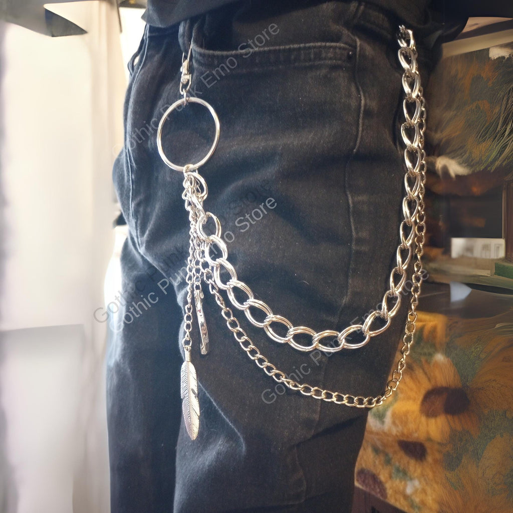 Leaf O Ring Boho Pants Chain