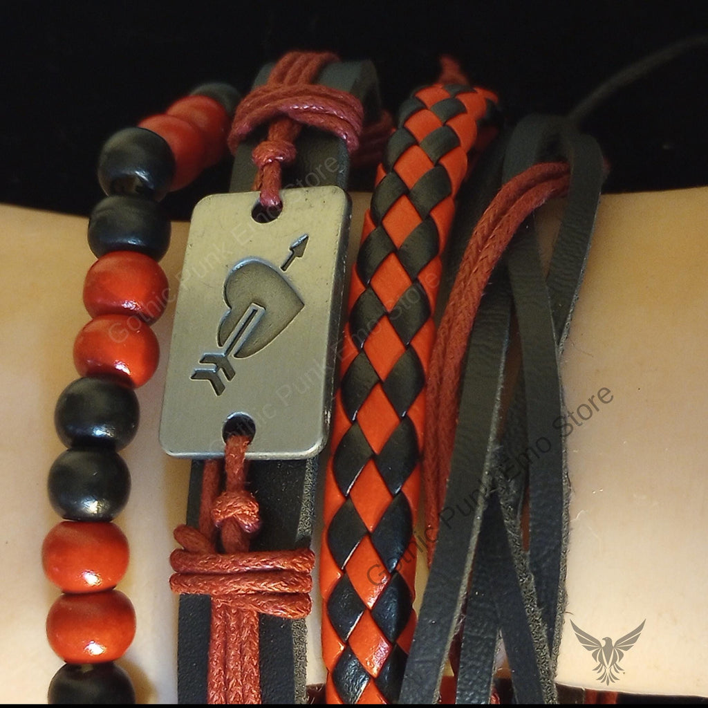 Black and Red Love Bracelet