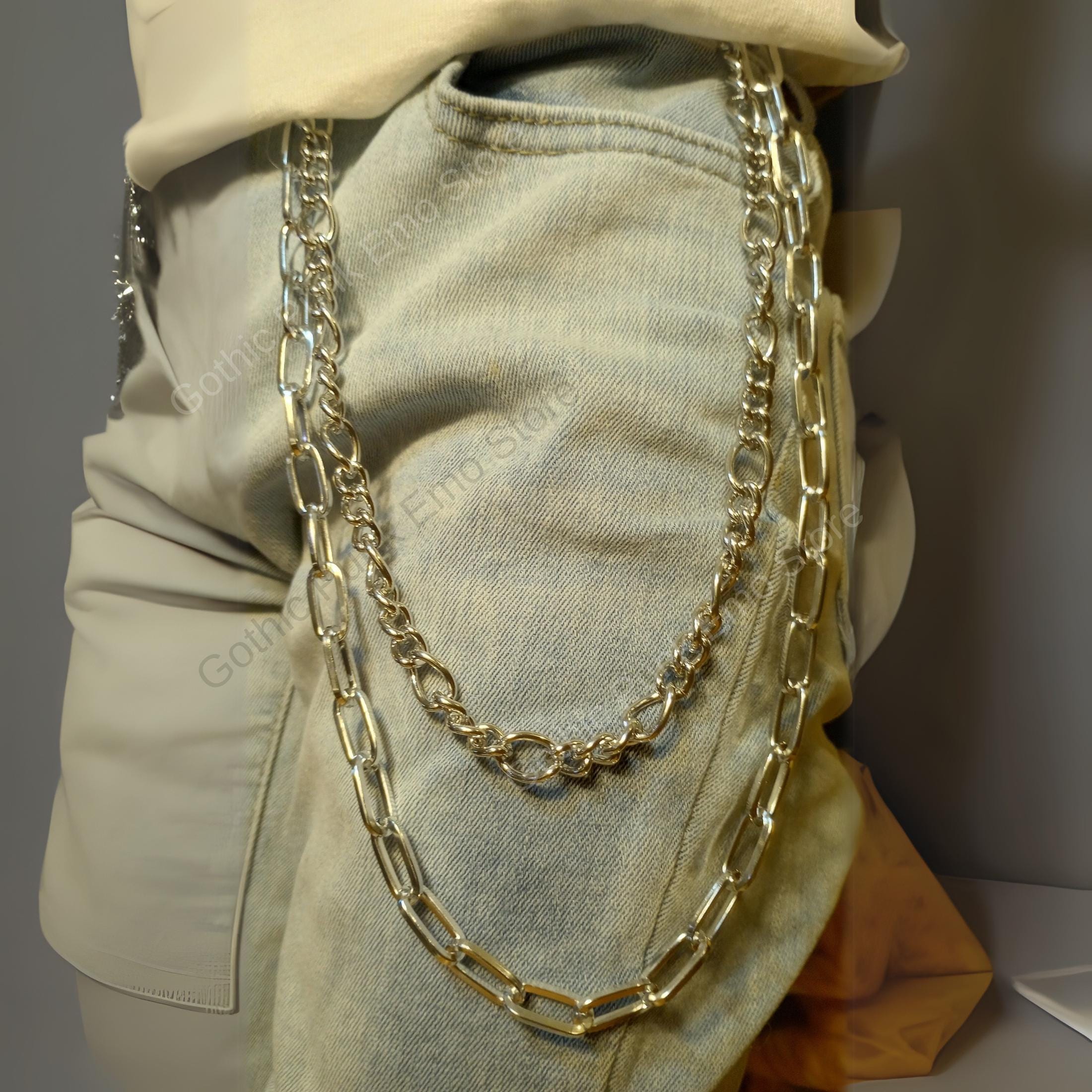 Y2K Silver Pants Chain