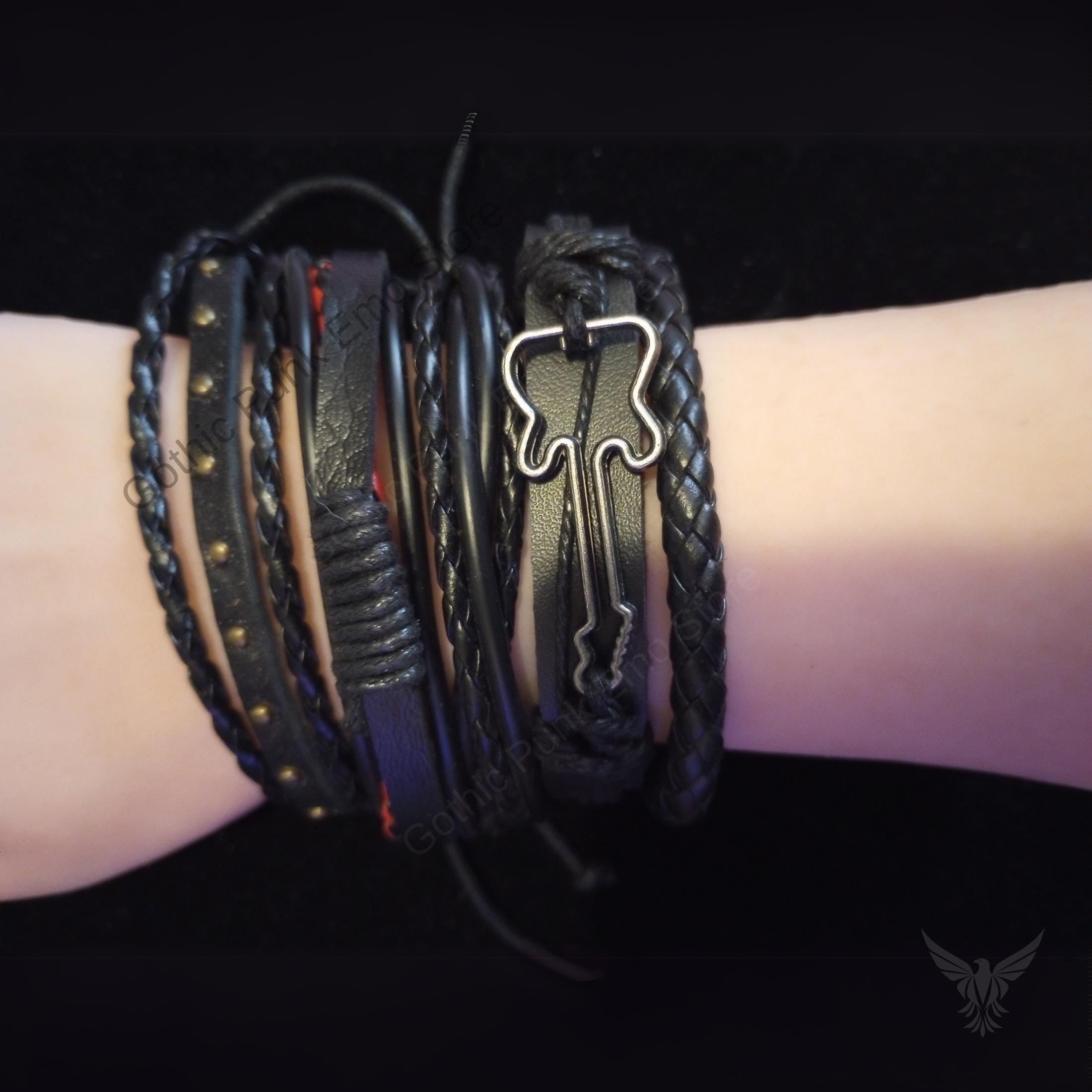 Guitar 4Pc Bracelet Set