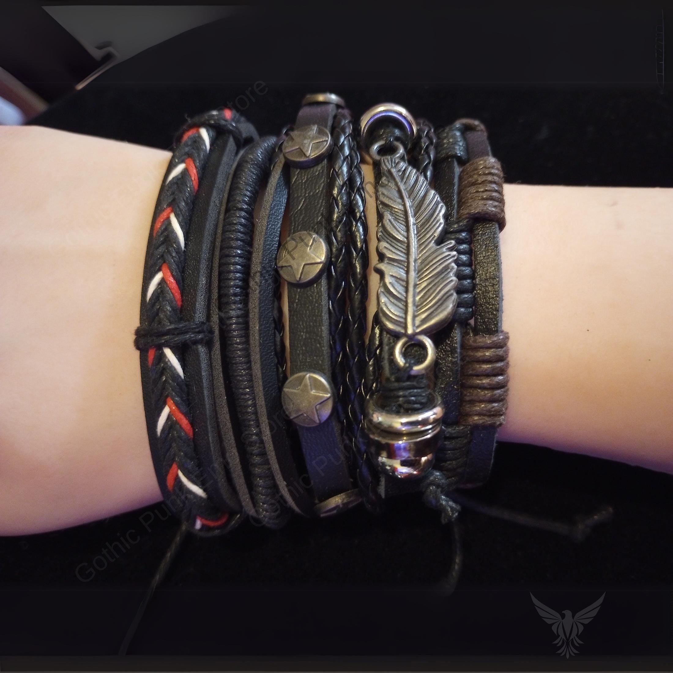 Leaf Star Emo Bracelet Set