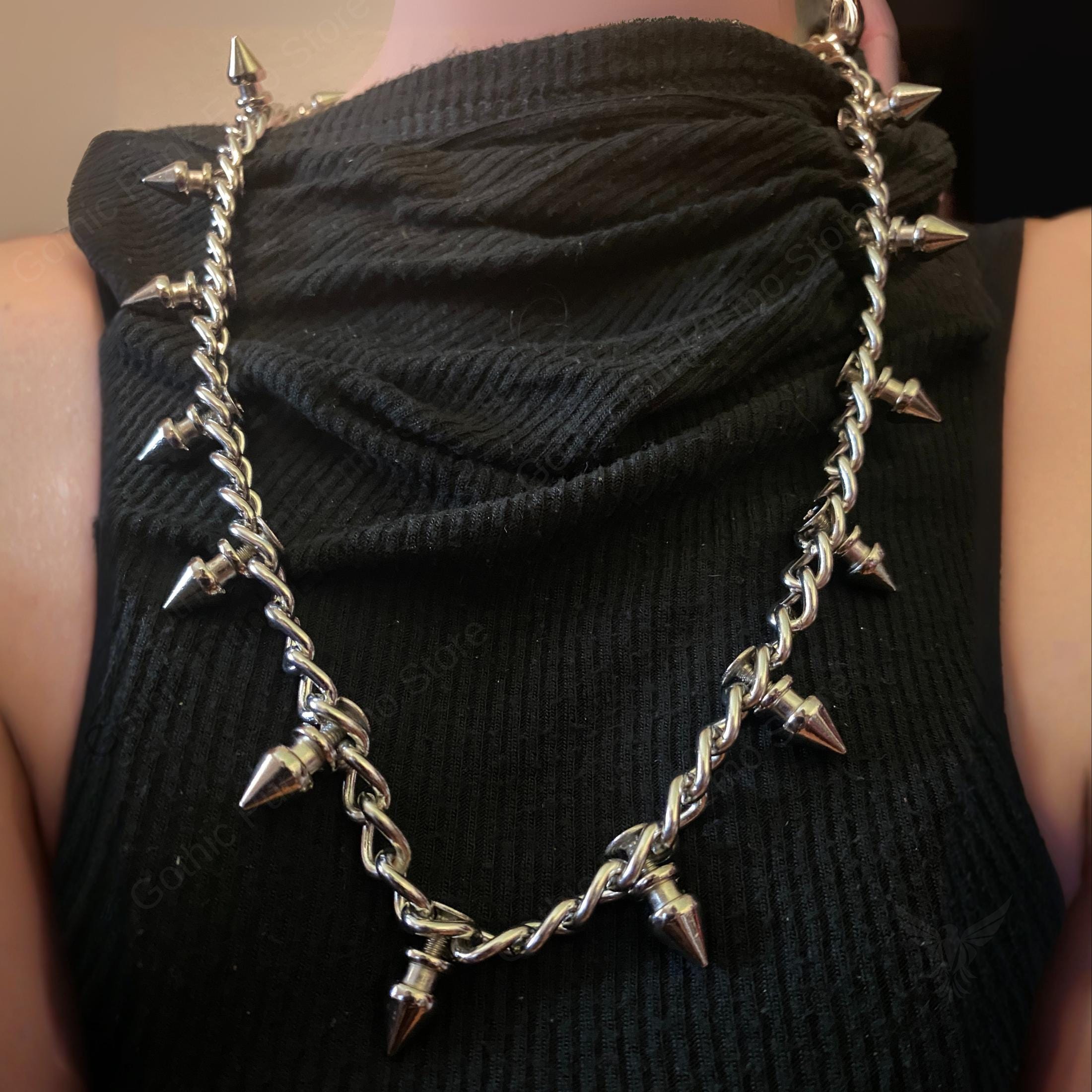 Spiked Gothic Pants Chain