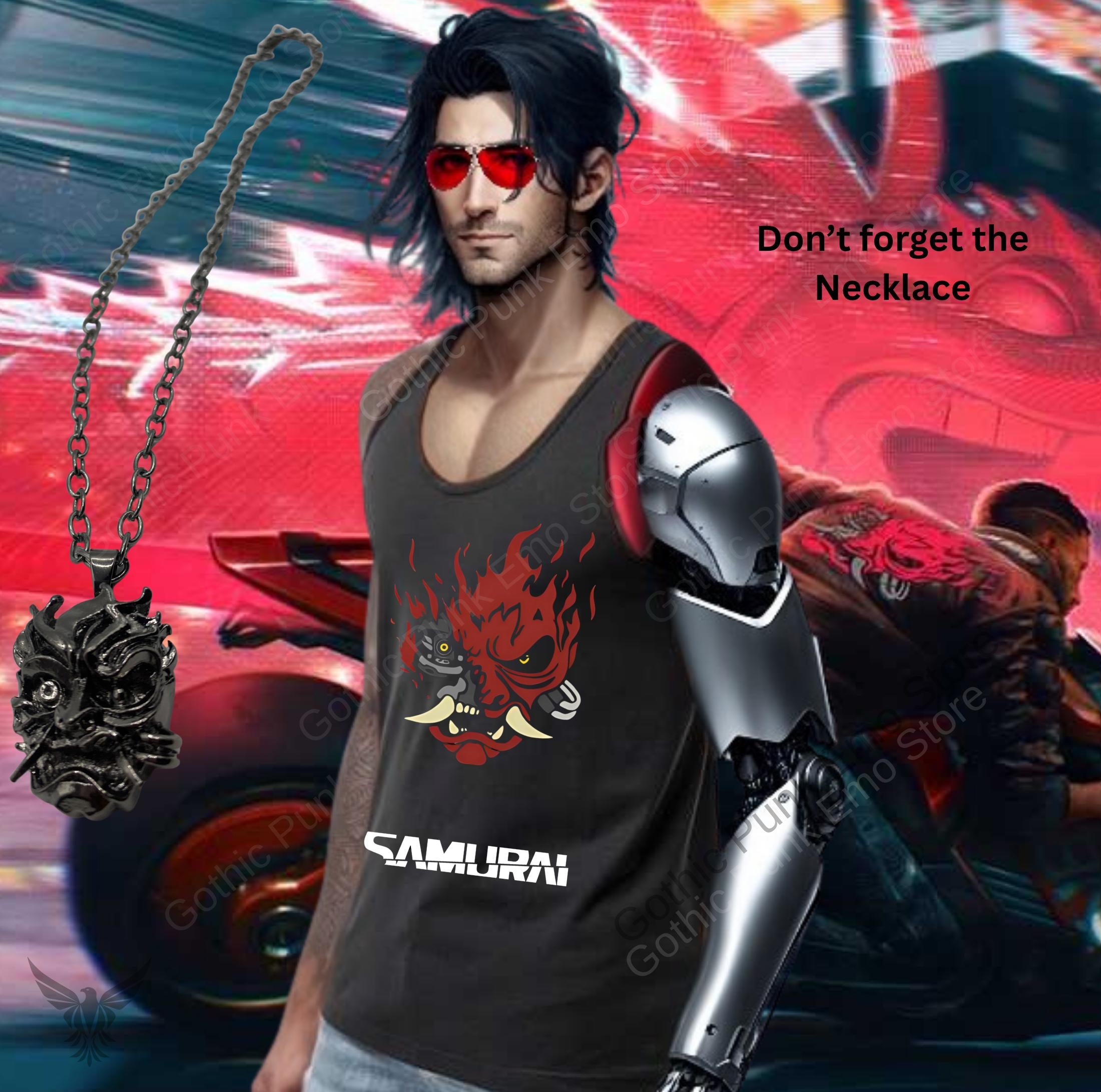 Johnny Silverhand Tank Top: Cyberpunk 2077