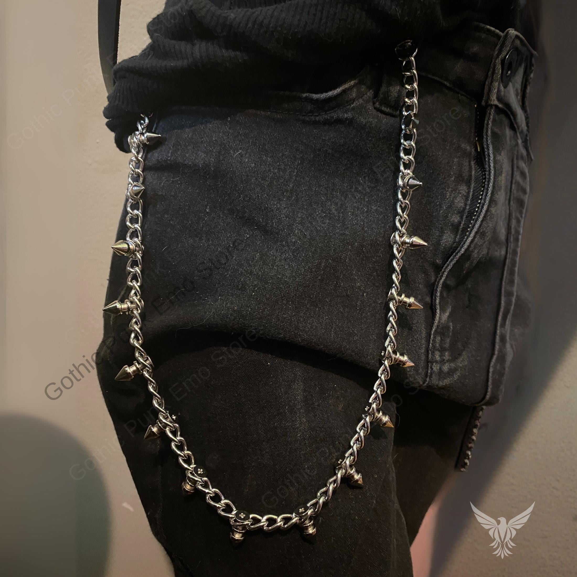Spiked Gothic Pants Chain