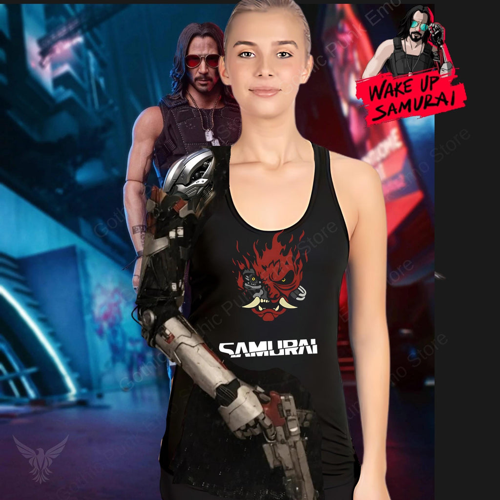 Johnny Silverhand Cosplay Tank Top