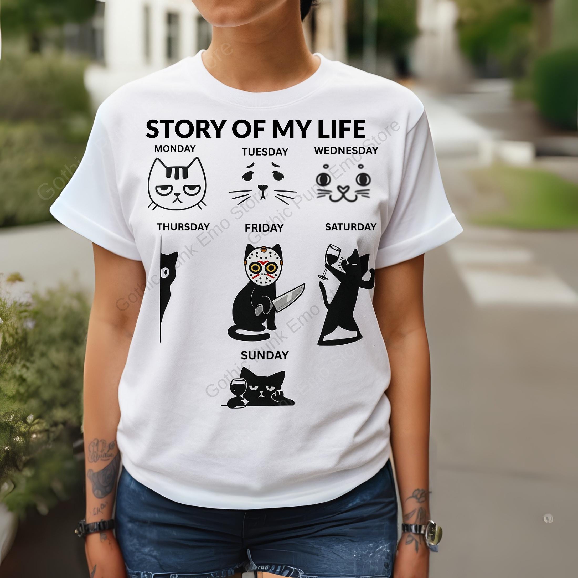 Funny Cat Week T-Shirt