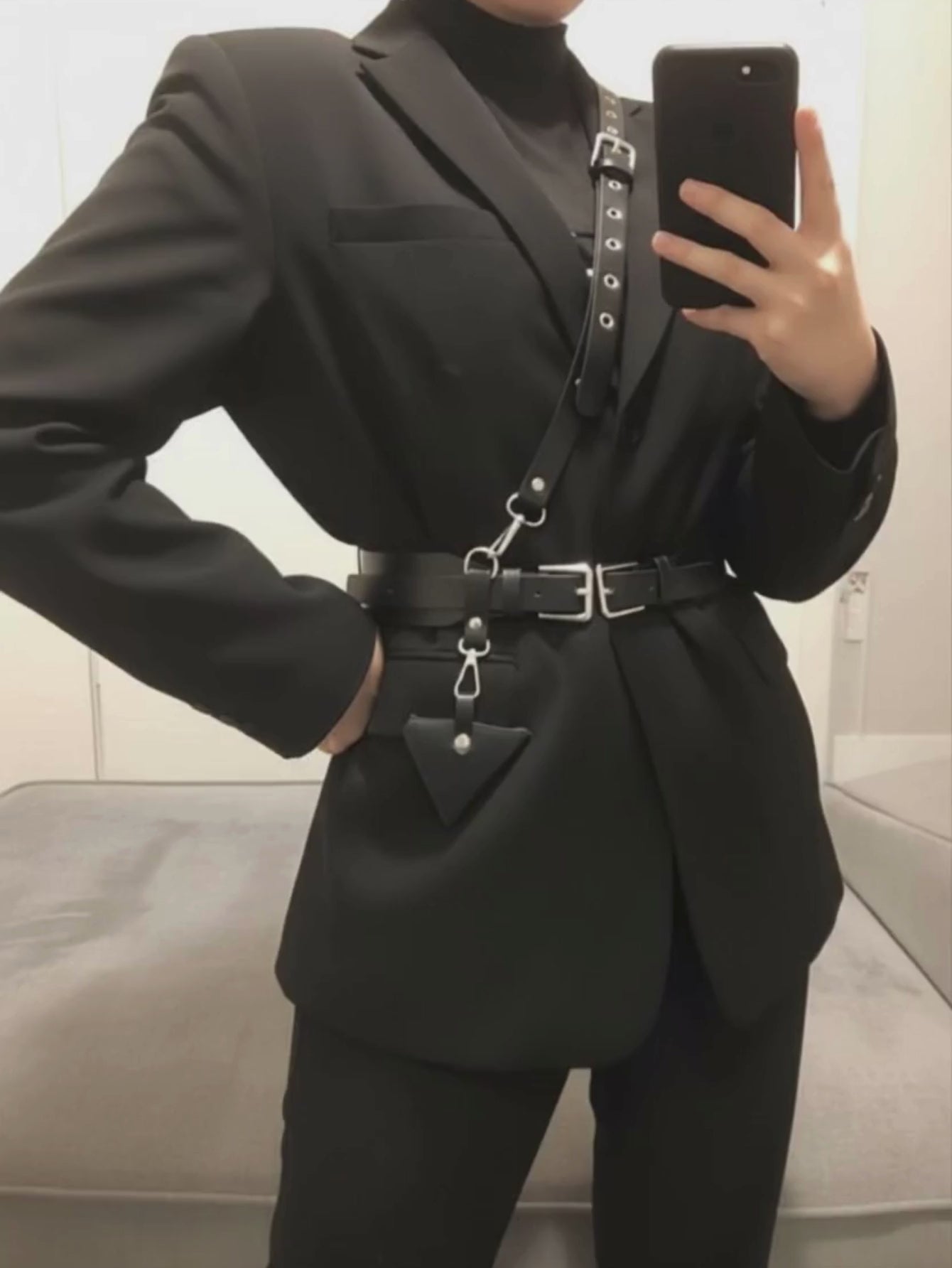 Harness Belt Suspenders & Key Chain