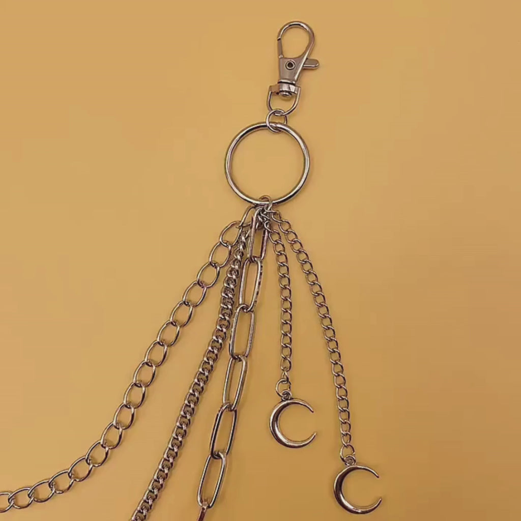Moon Gothic 3-Layered Pants Chain