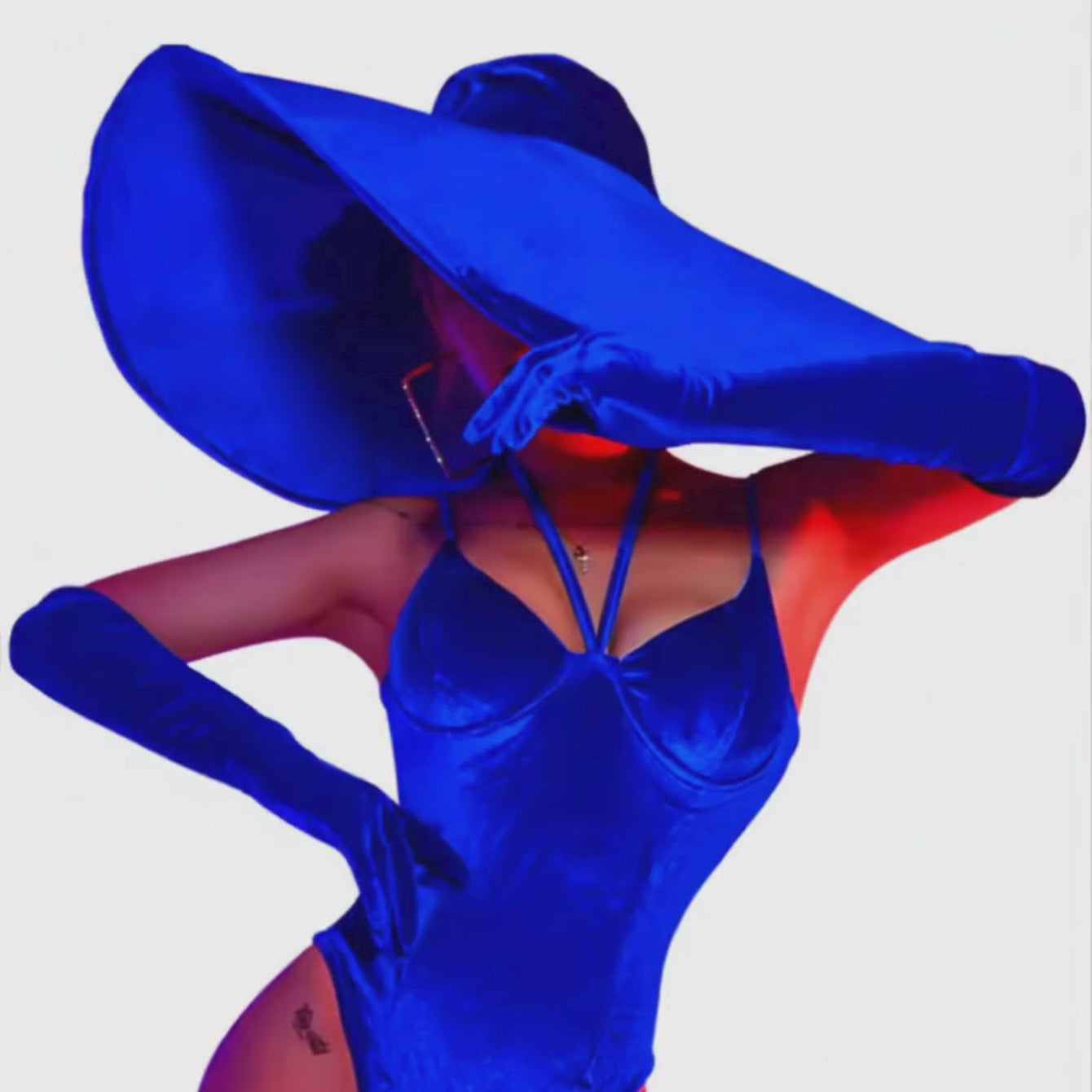 Drag Queen Hat Monokini Costume