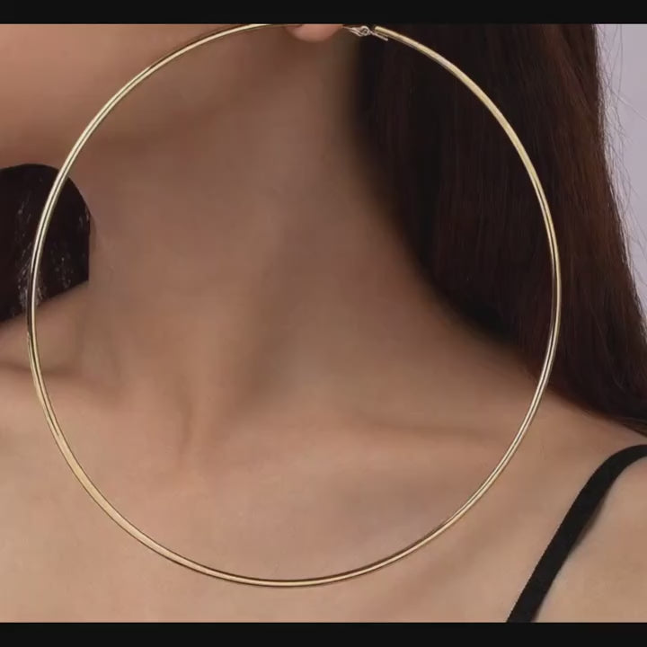 Gold Big Hoop Earrings