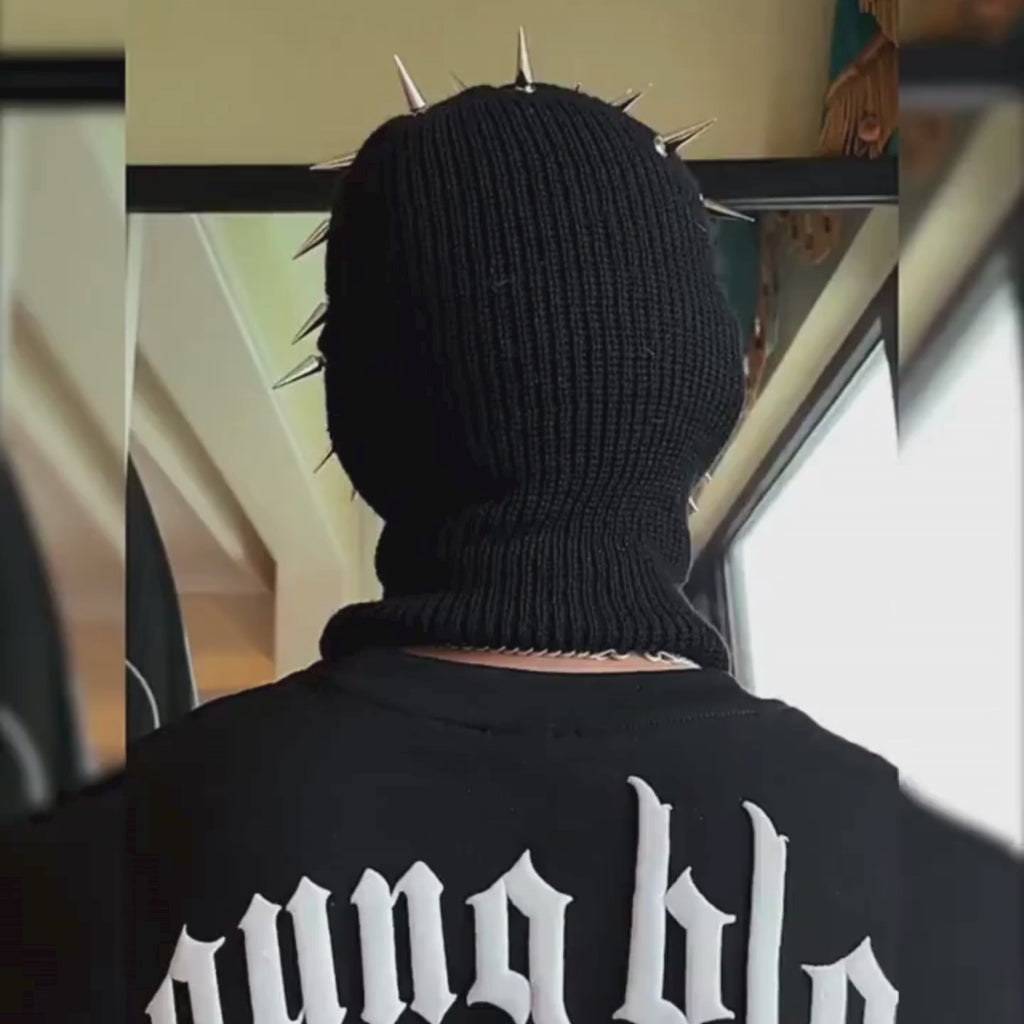 Spiked Beanie Mask Hat