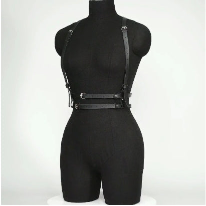 Vegan Leather Suspenders