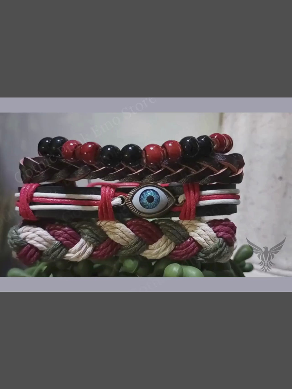Red Eye Boho Bracelet