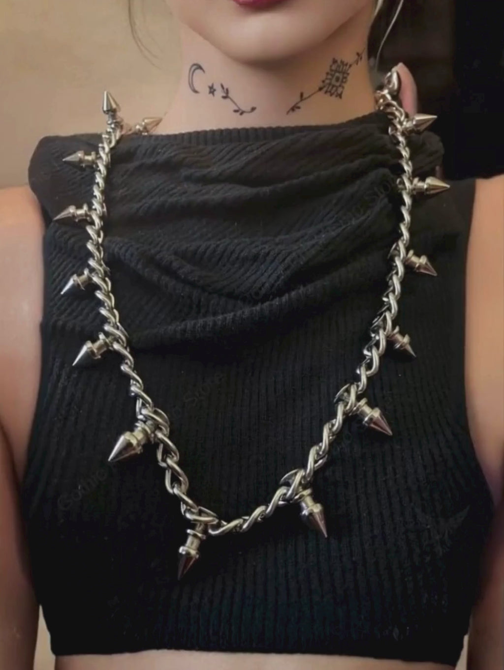 Tree Spiked Necklace