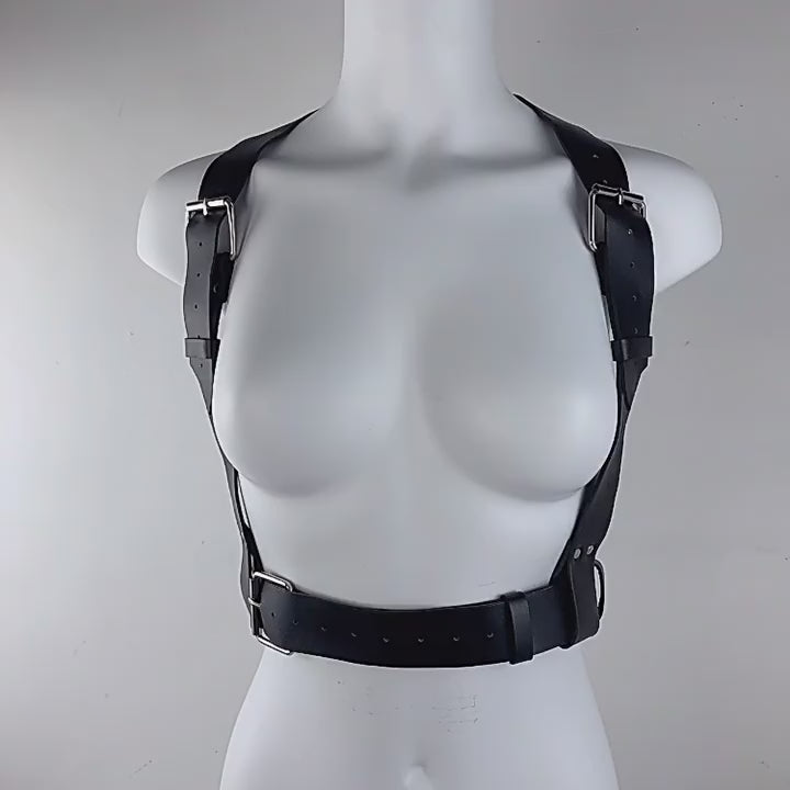 Vegan Leather Suspenders