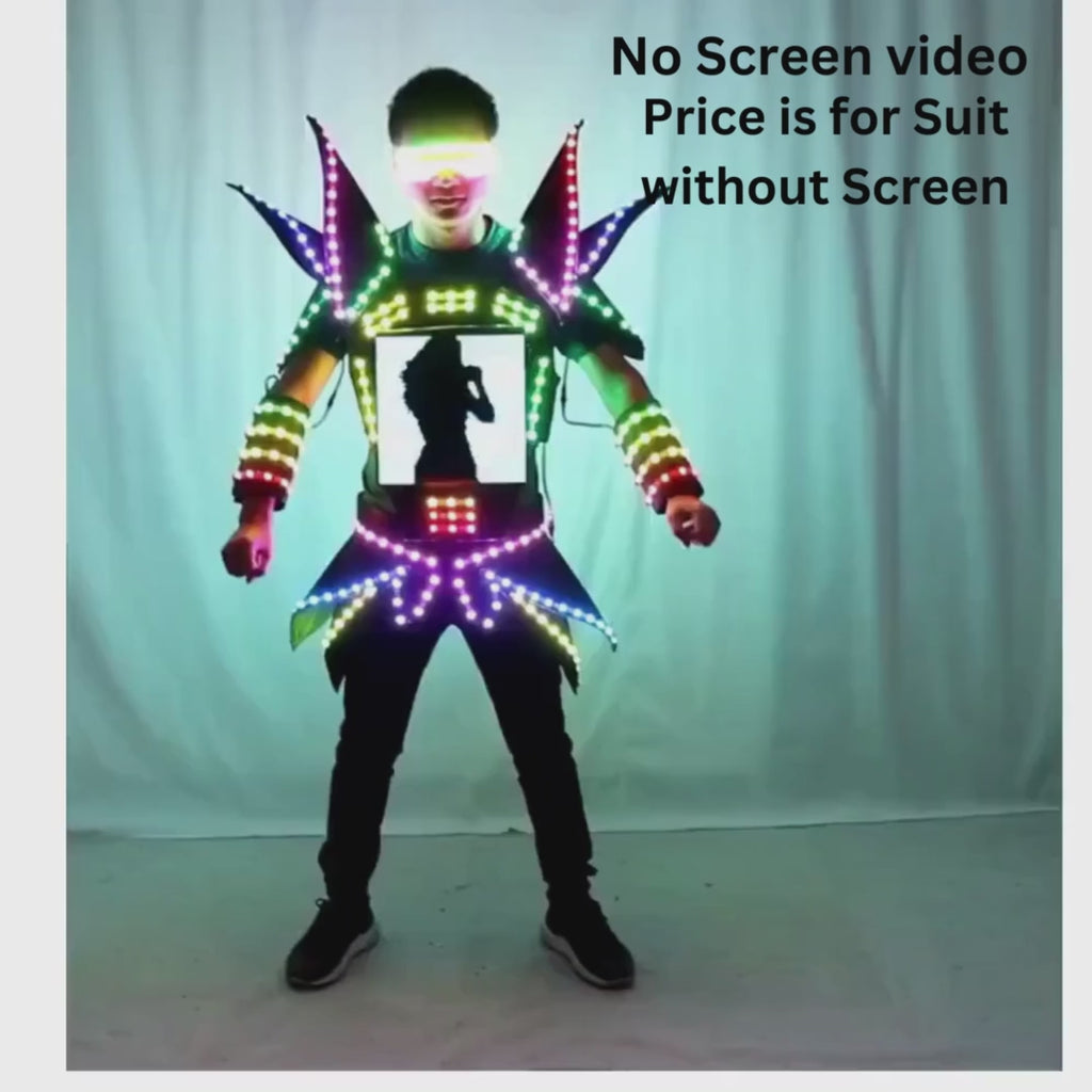 Men Led Light Costume