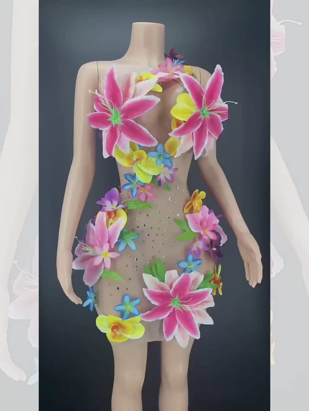 Flower Bikini Dress