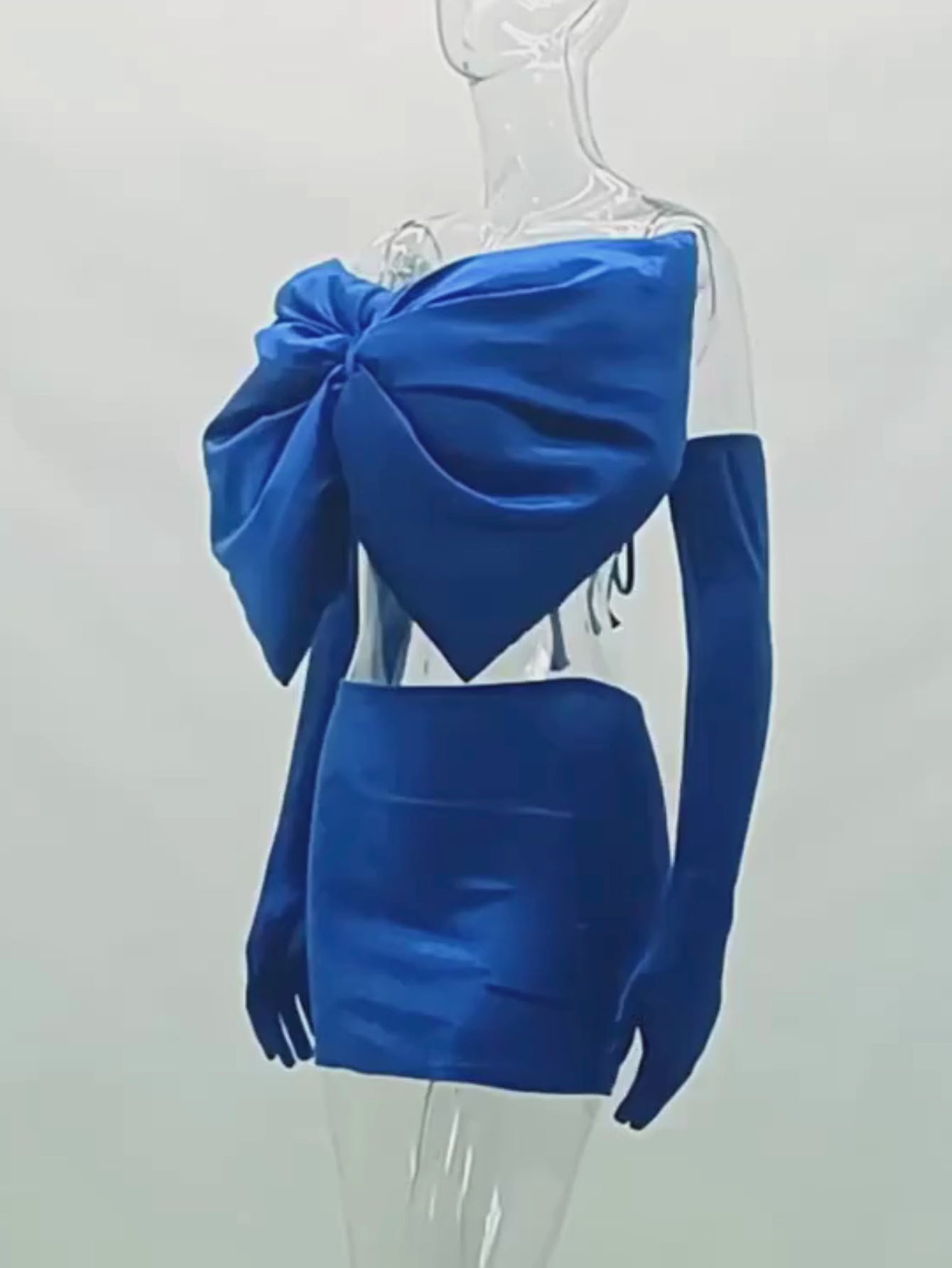 Bow Mini Skirt Party Dress