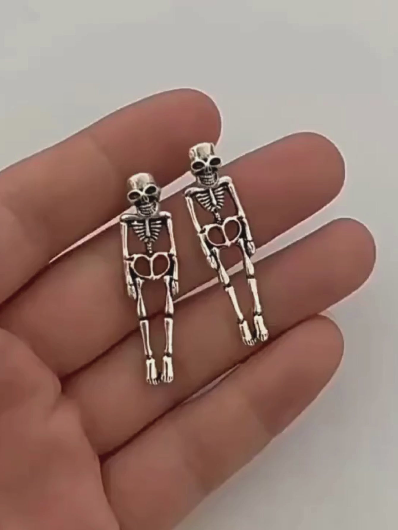 Gothic Skeleton Earrings