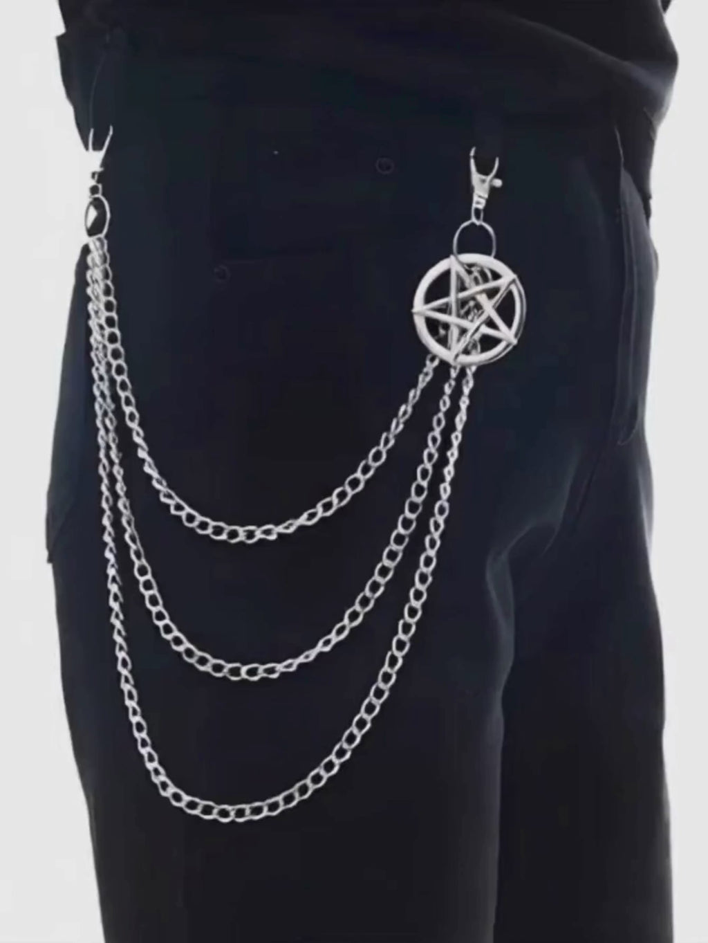 Pentagon Star Astrology KeyChain
