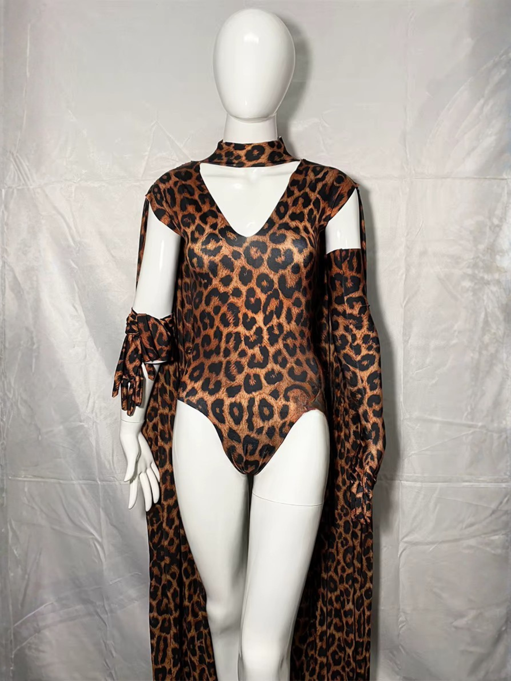 Leopard Drag Queen Costume With Gloves
