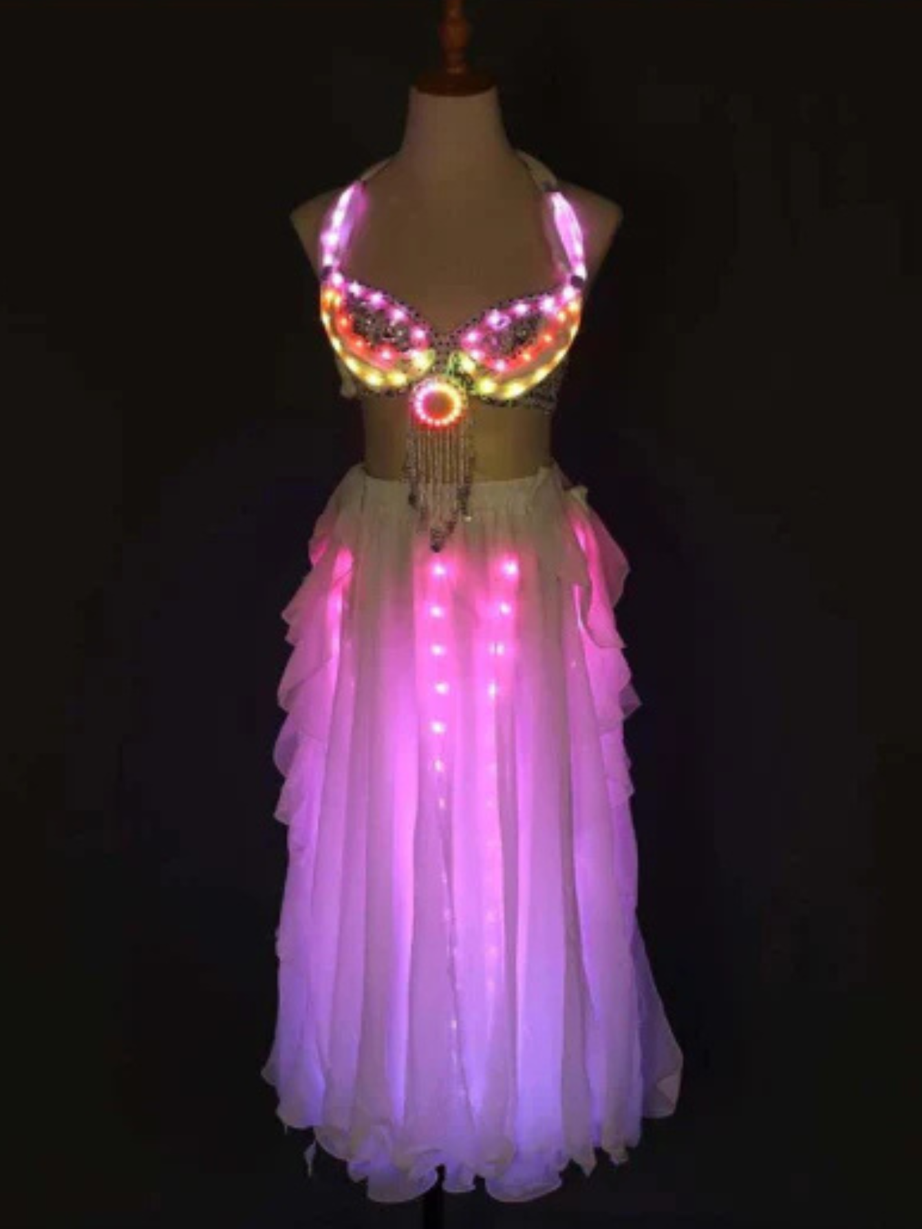 Led Light Belly Dance Costume