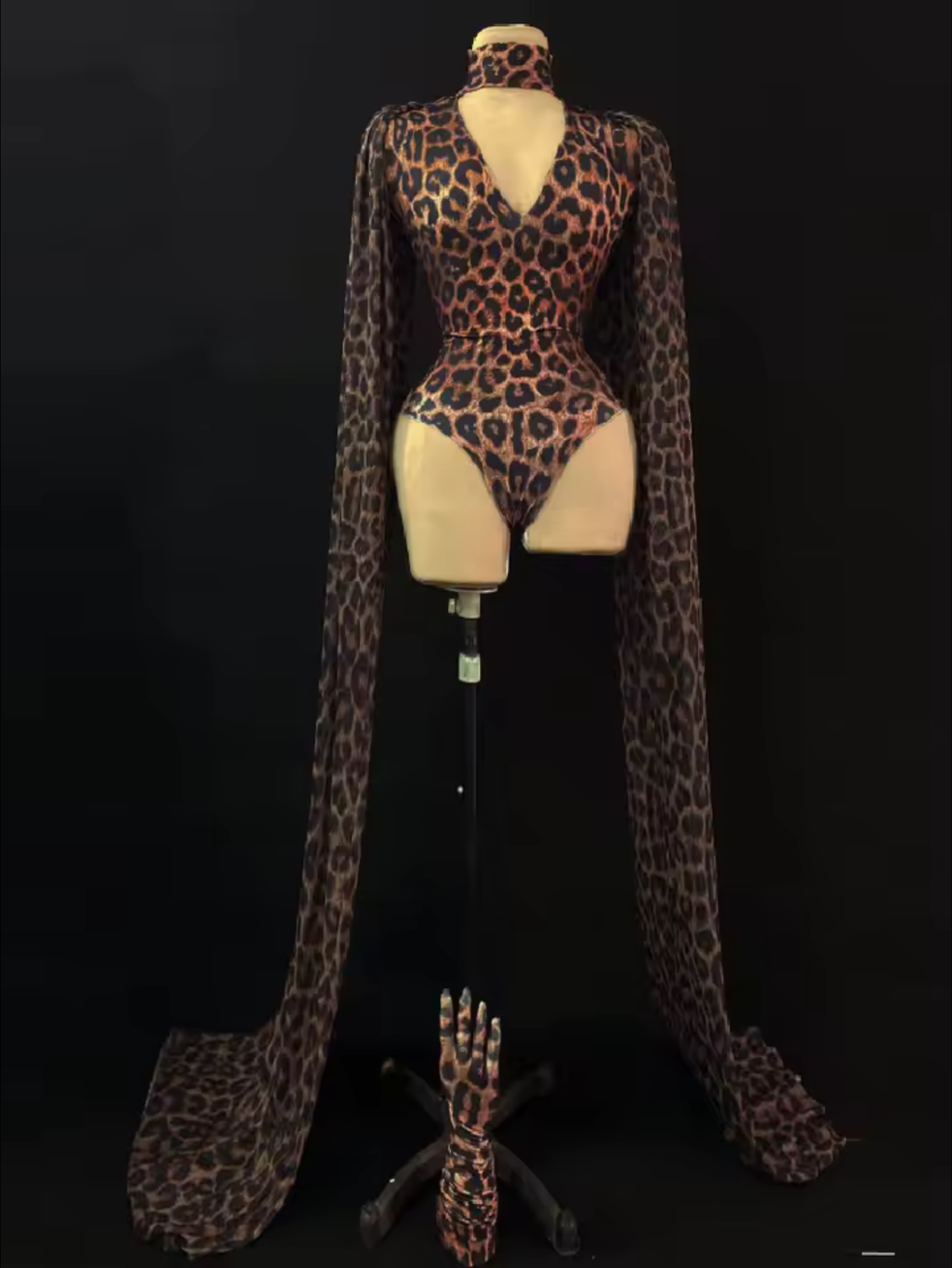 Leopard Drag Queen Costume With Gloves