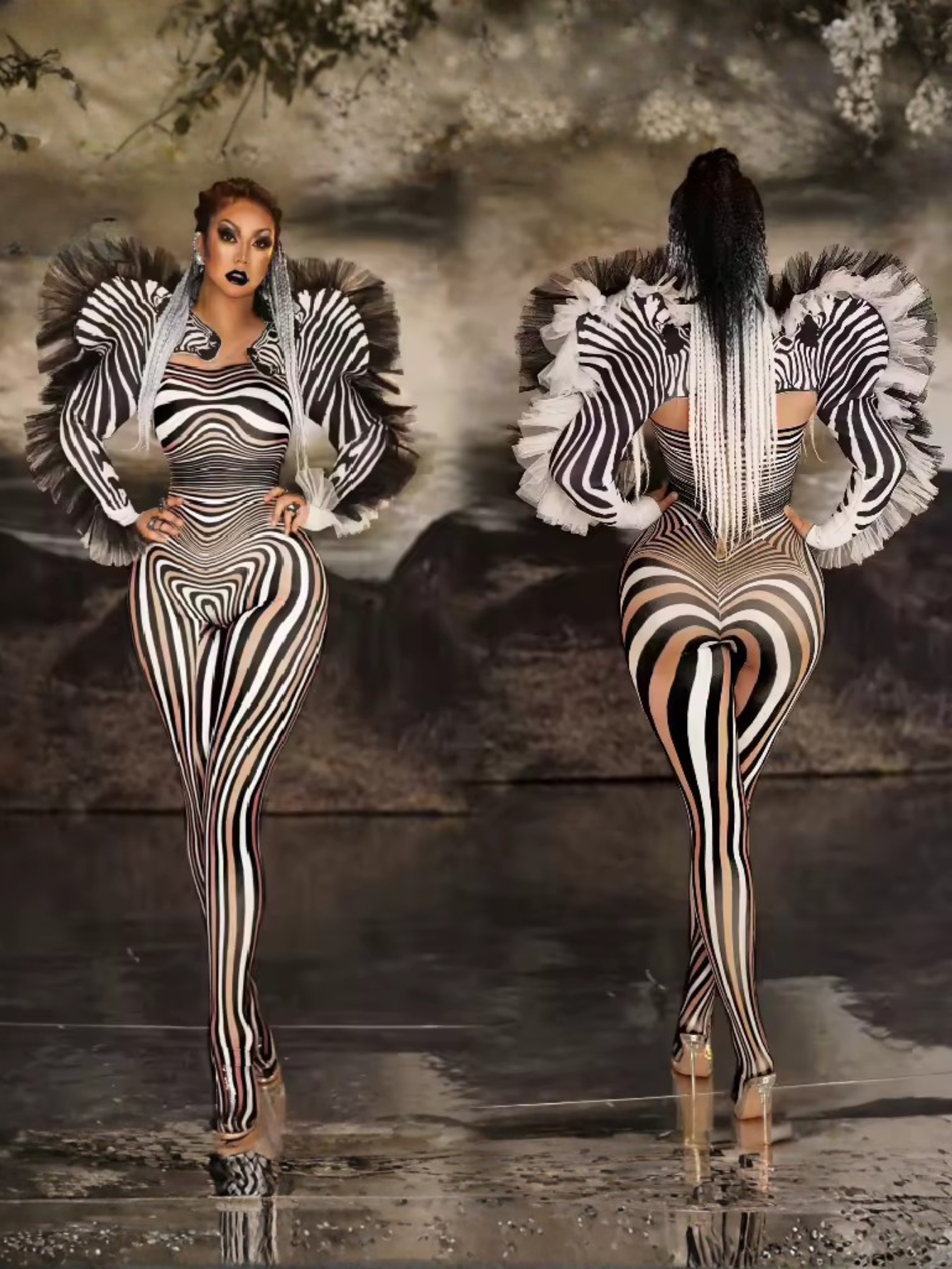 Drag Queen Zebra Costume