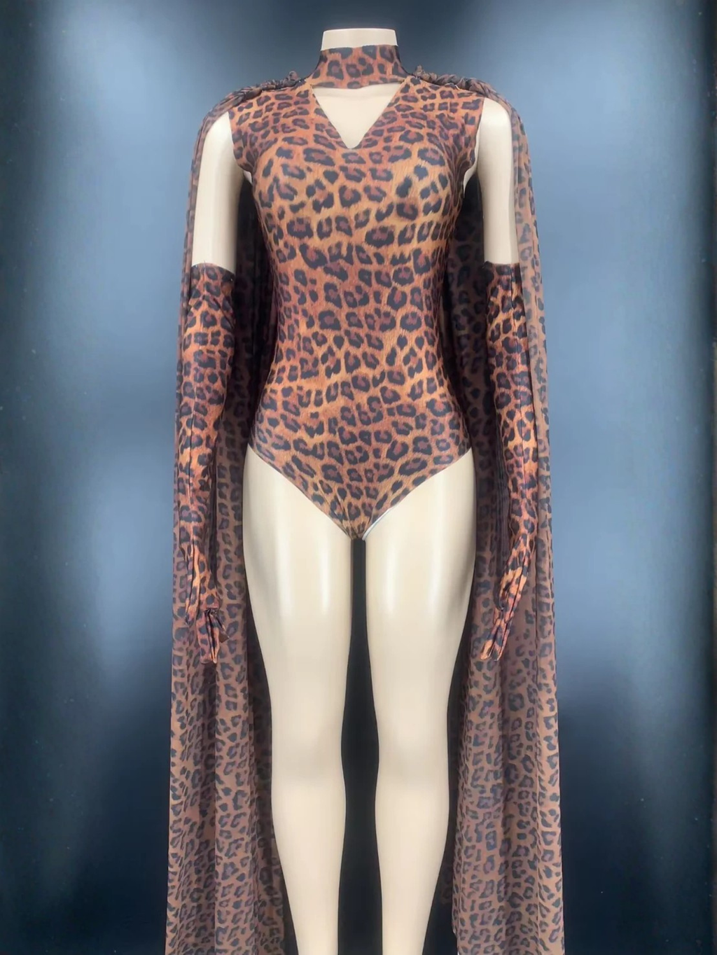 Leopard Drag Queen Costume With Gloves