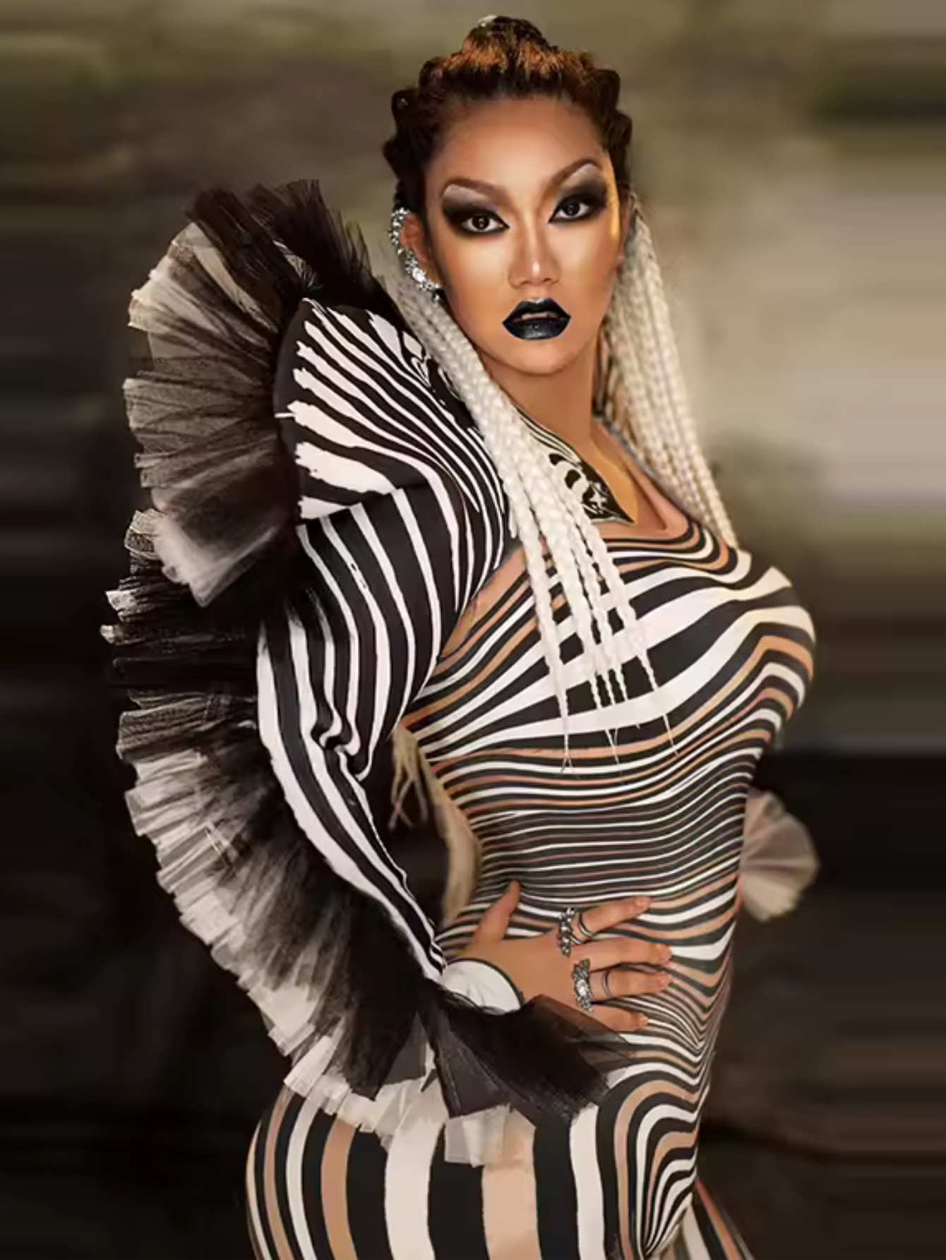 Drag Queen Zebra Costume