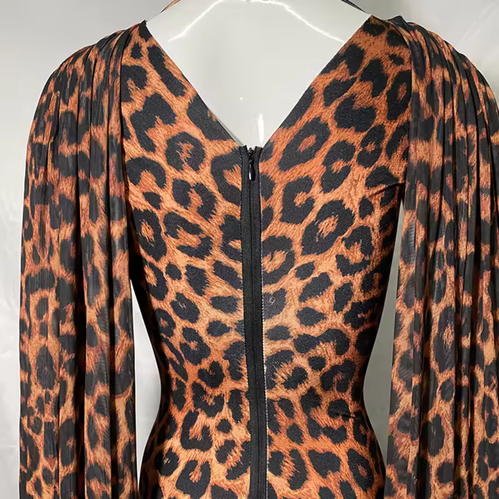 Leopard Drag Queen Costume With Gloves