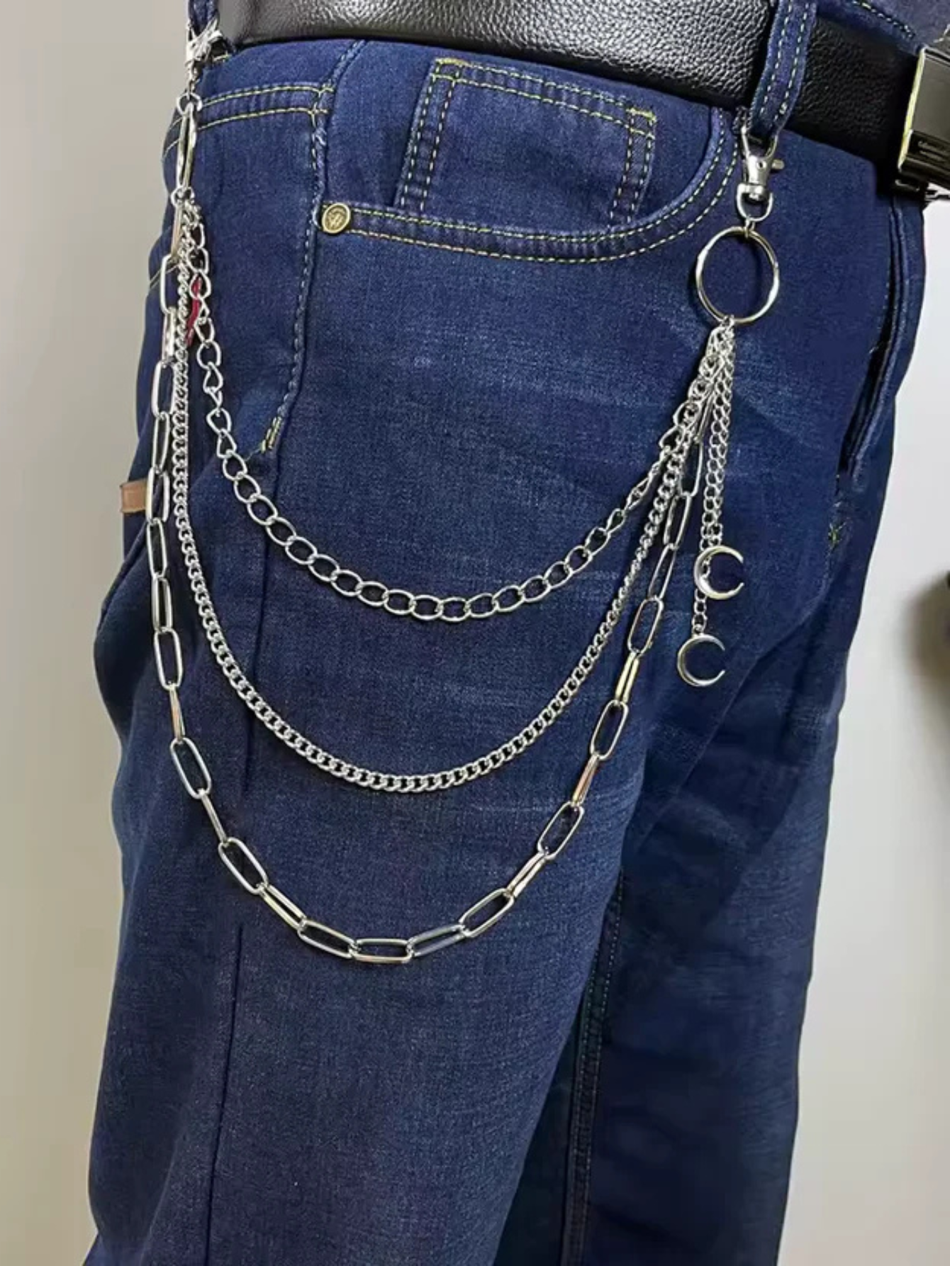 Moon Gothic 3-Layered Pants Chain