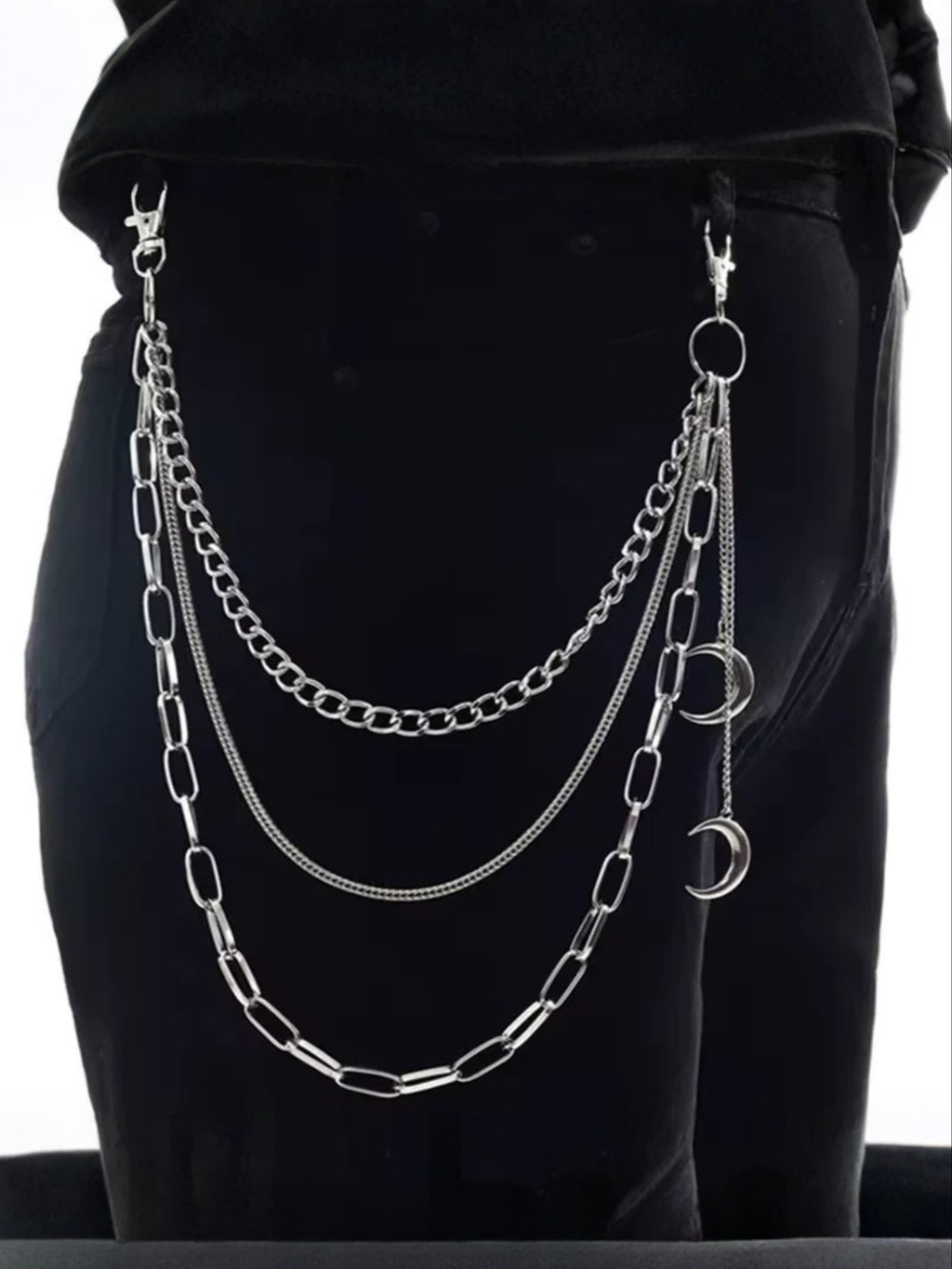 Moon Gothic 3-Layered Pants Chain