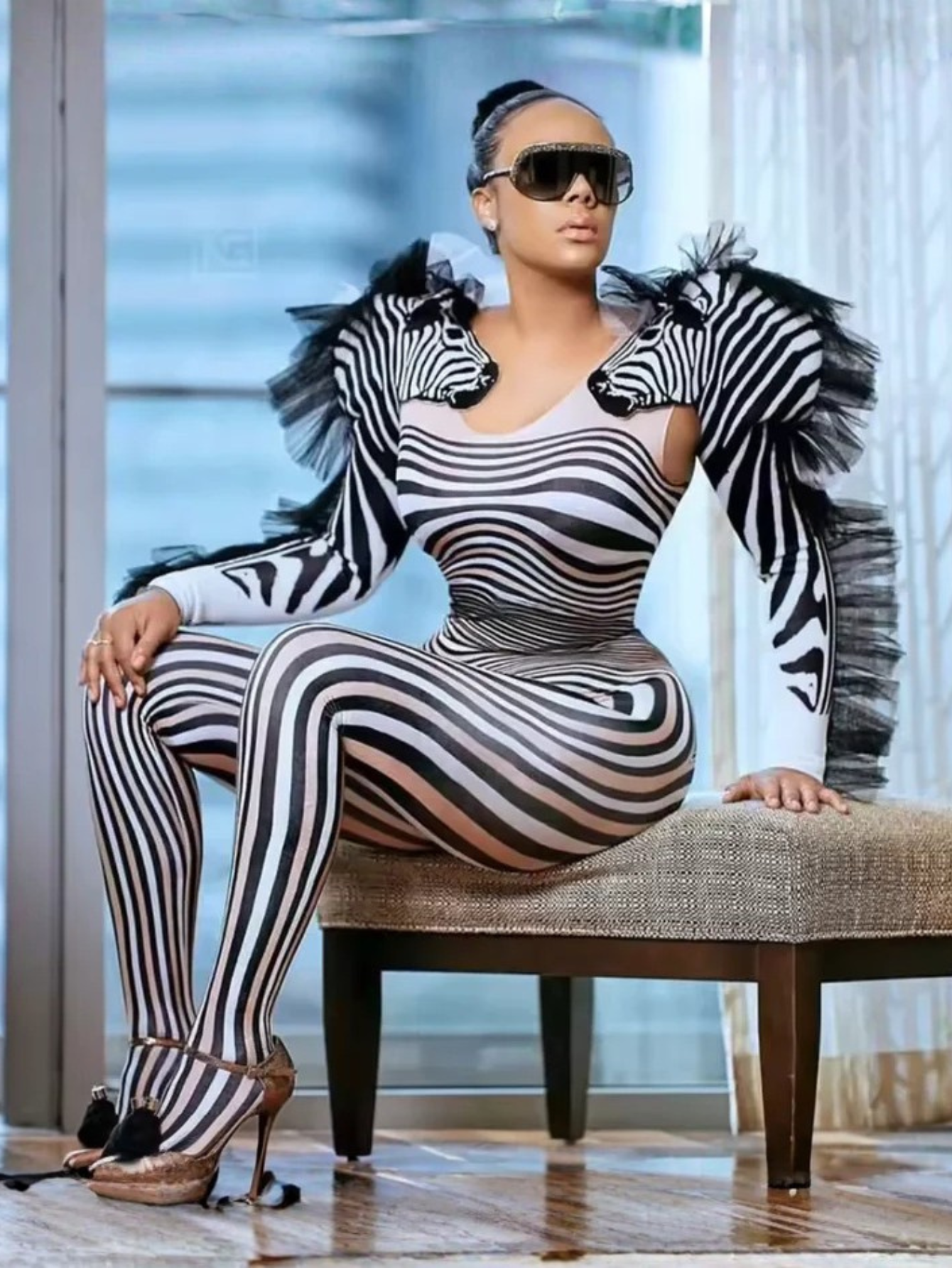 Drag Queen Zebra Costume