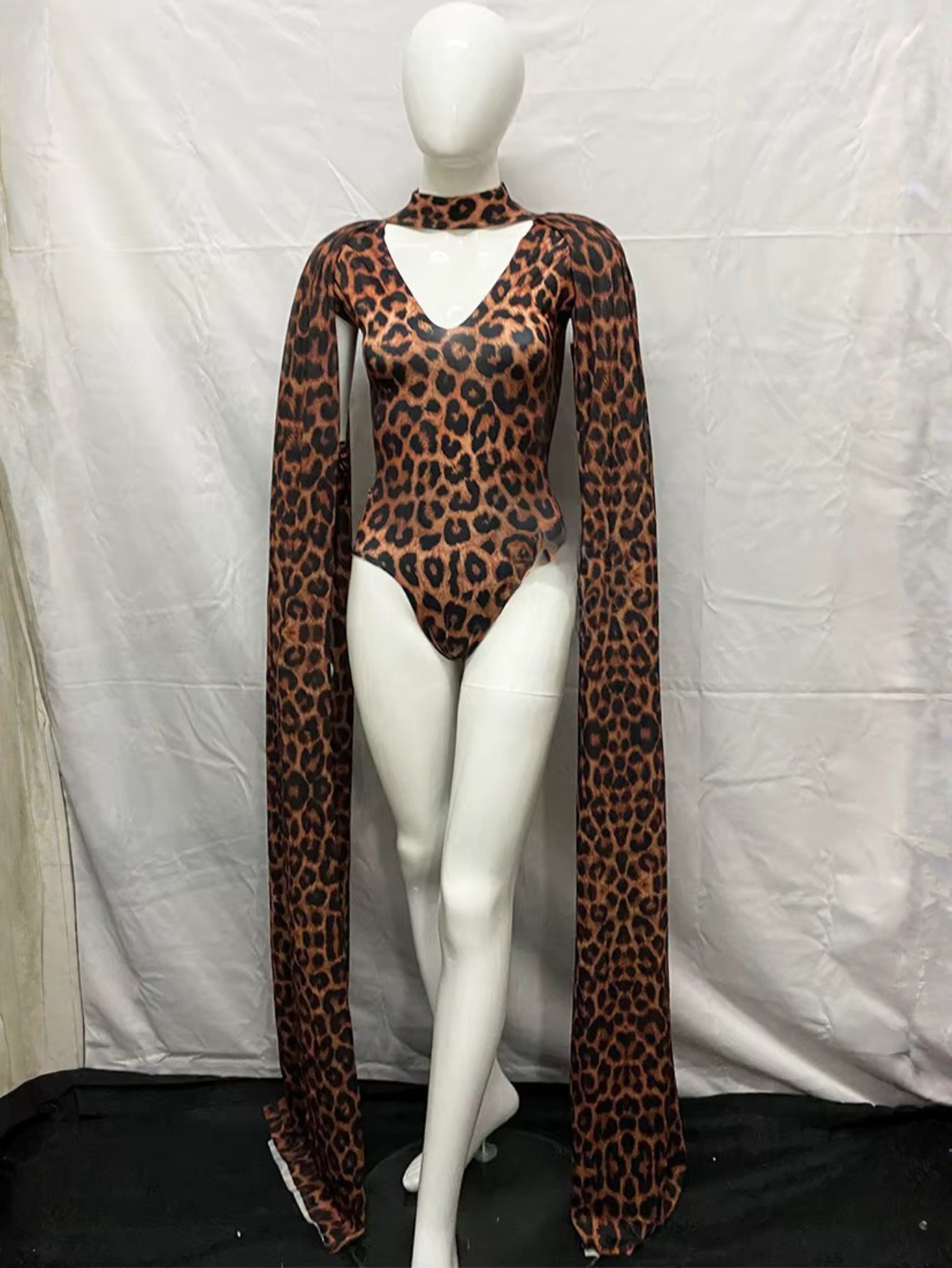 Leopard Drag Queen Costume With Gloves