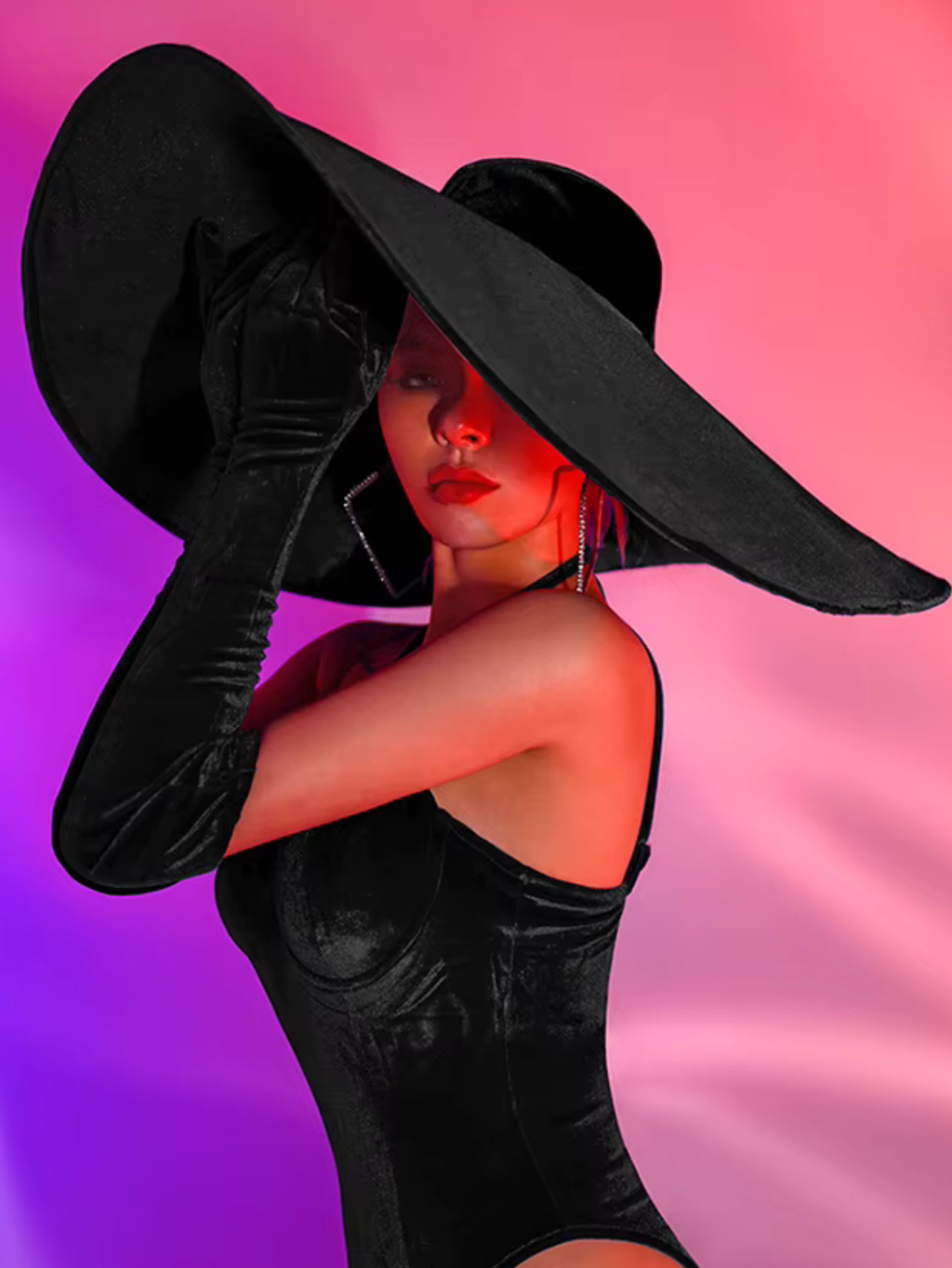 Drag Queen Hat Monokini Costume