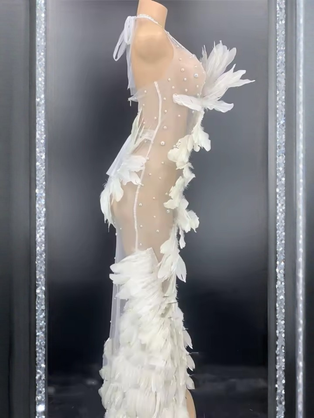 Black Feather Dress