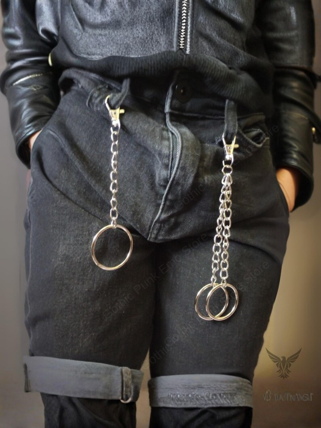Y2K O-Ring Pants Chain