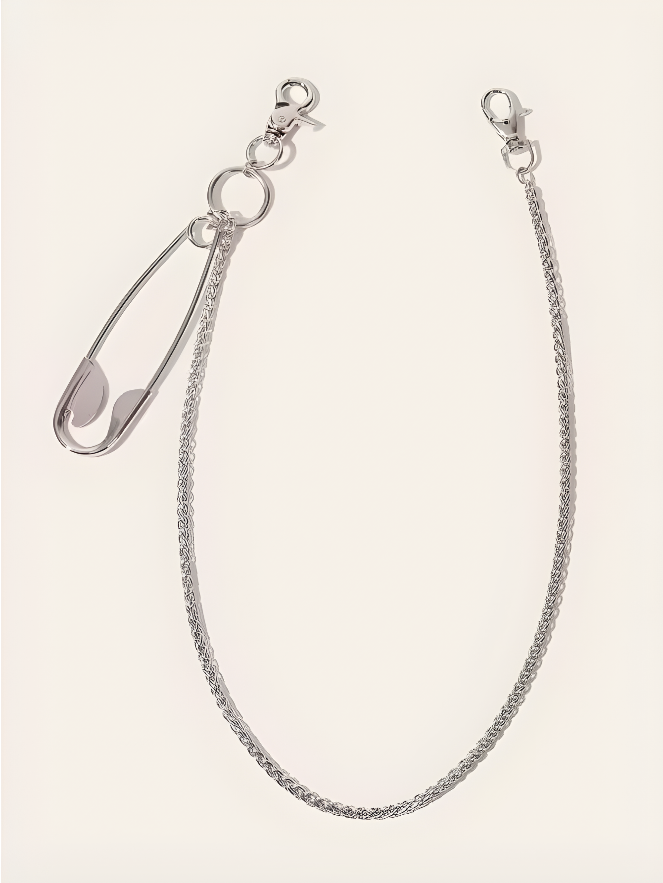 Punk Safety Pin Pants Chain