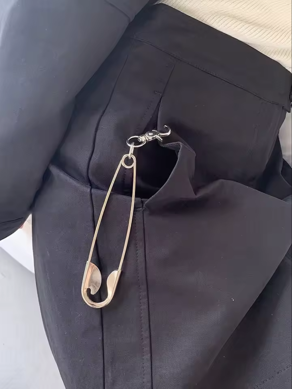 Punk Safety Pin Pants Clip