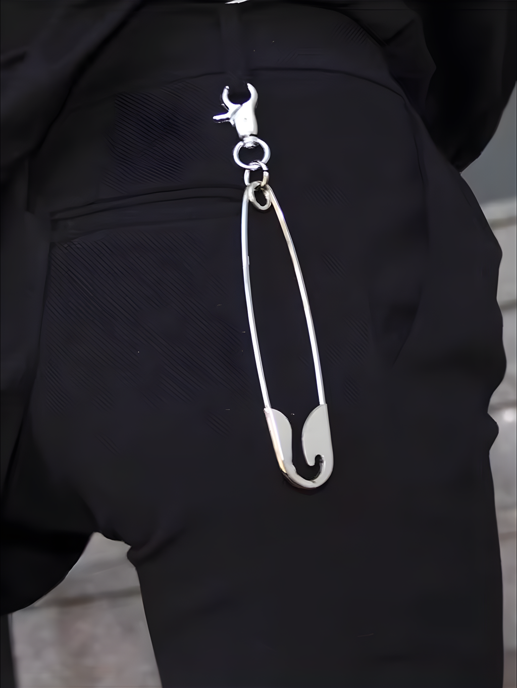 Punk Safety Pin Pants Clip