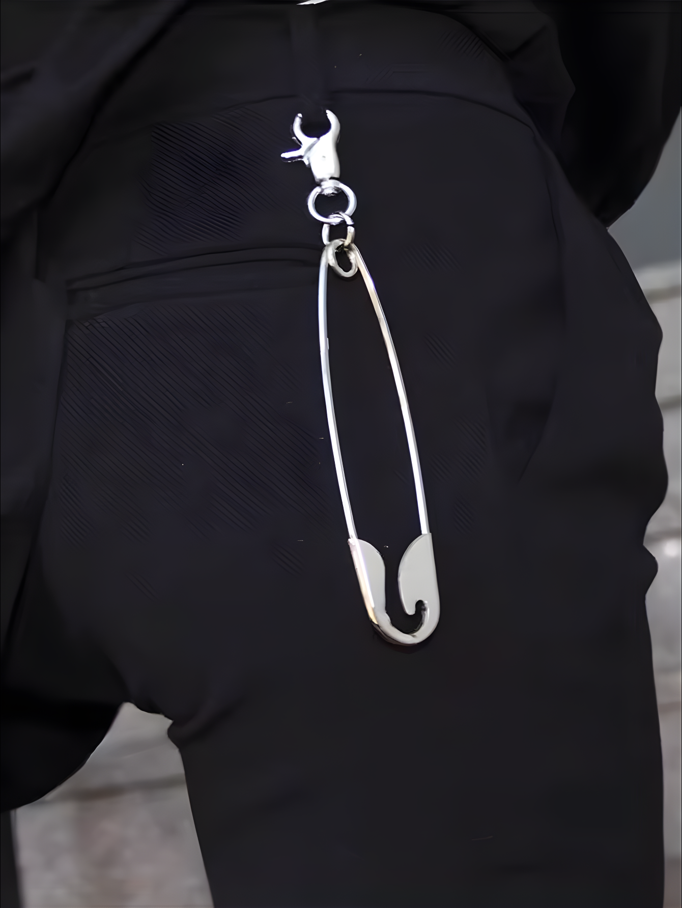 Punk Safety Pin Pants Clip