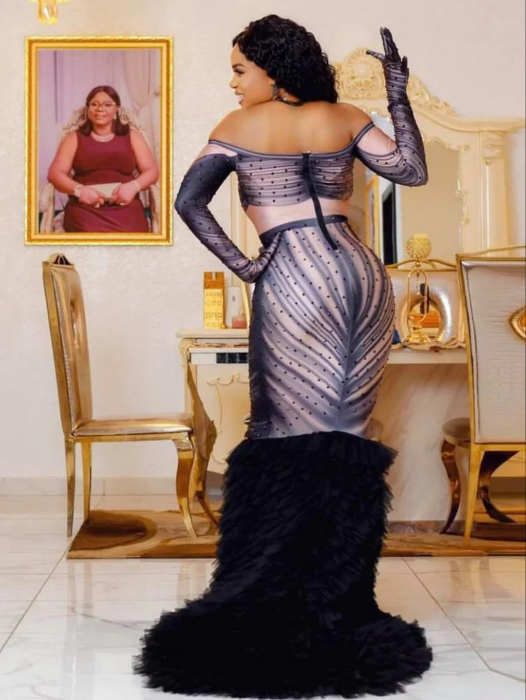 Black TikTok Glove Dress