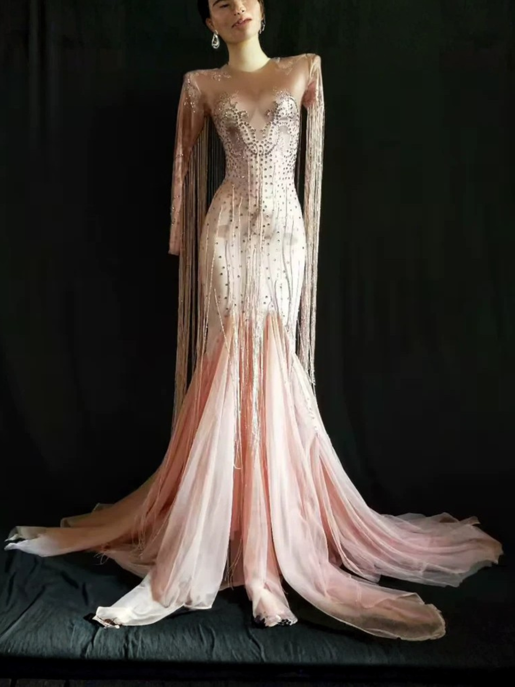 Pink Sheer Drag Queen Dress