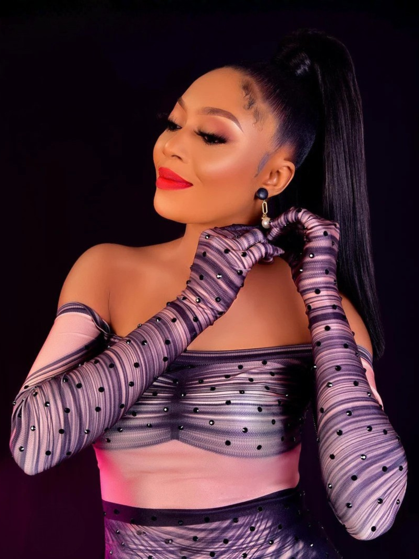 Black TikTok Glove Dress