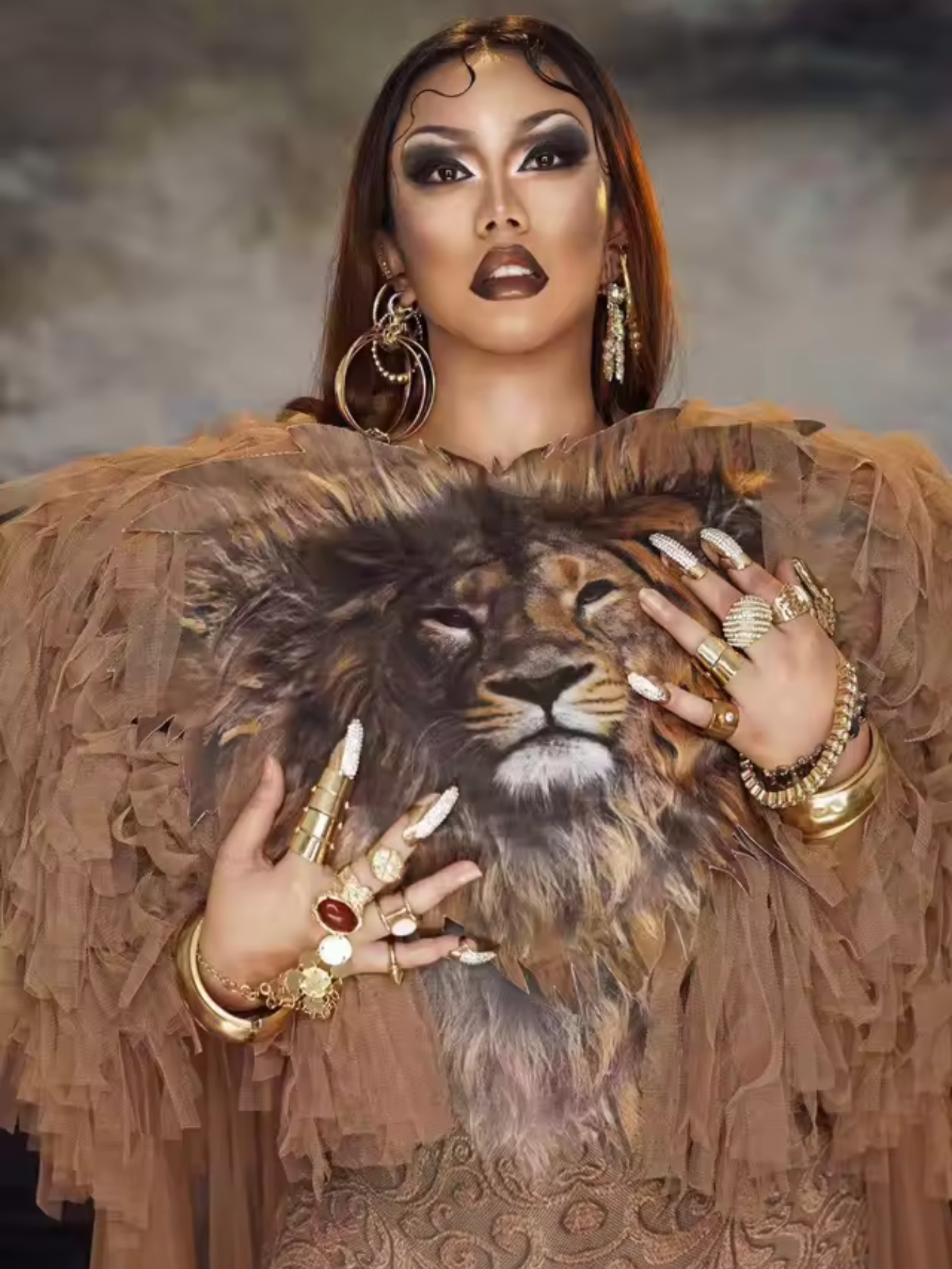 Lion Drag Queen 2pc Costume
